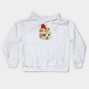 Paper Cut Cats Series! Chicken Head Kids Hoodie